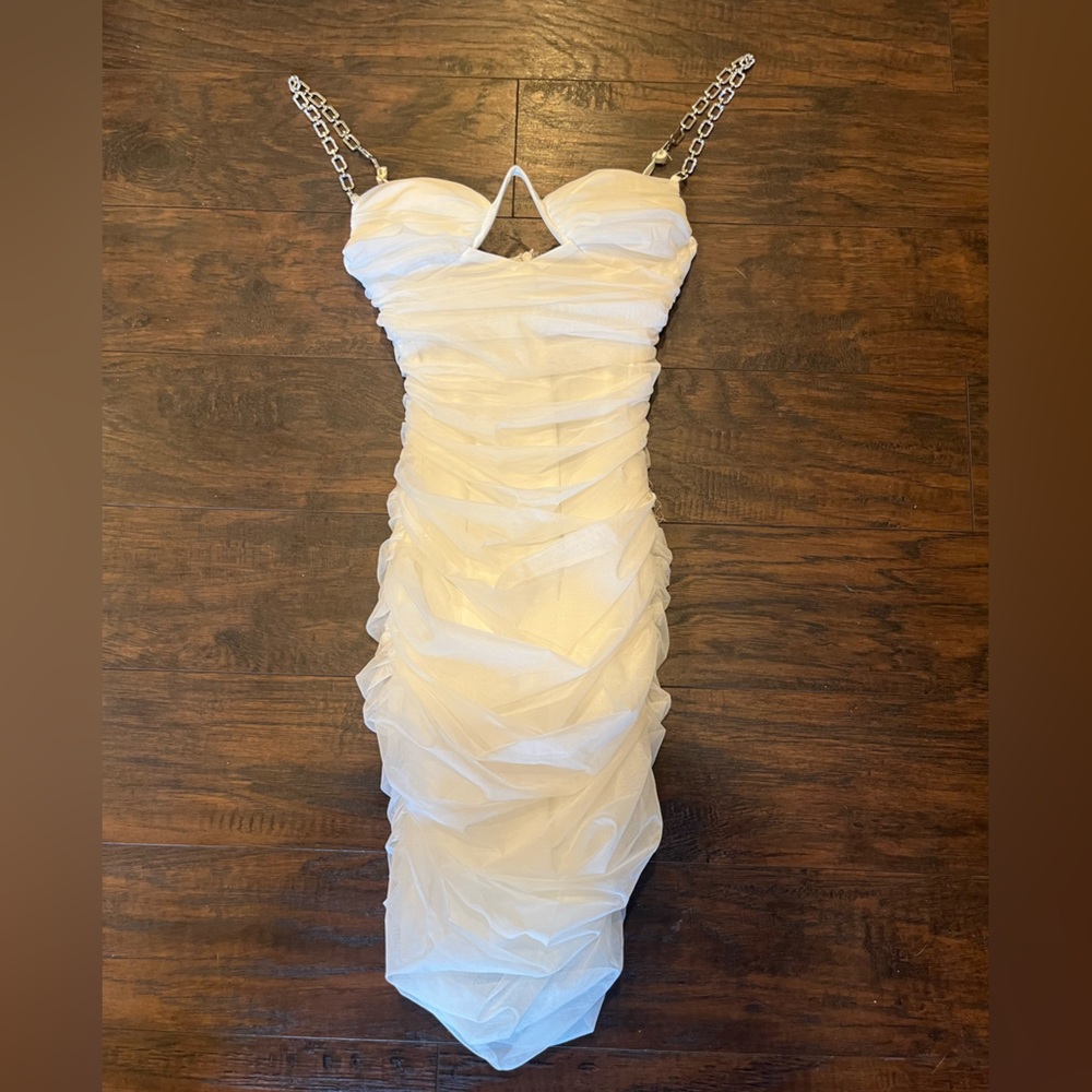 Fashion Nova white mini dress